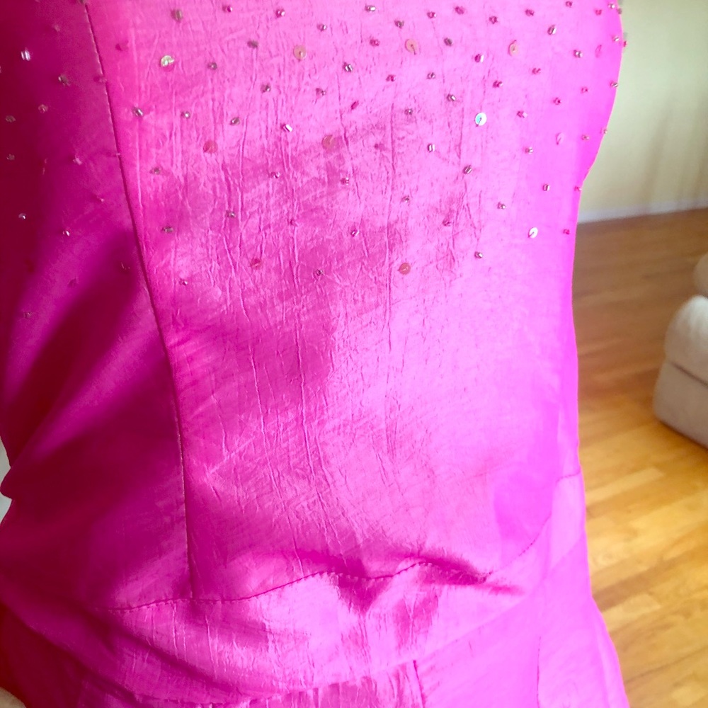 Hot Pink Party Formal Dress Gem